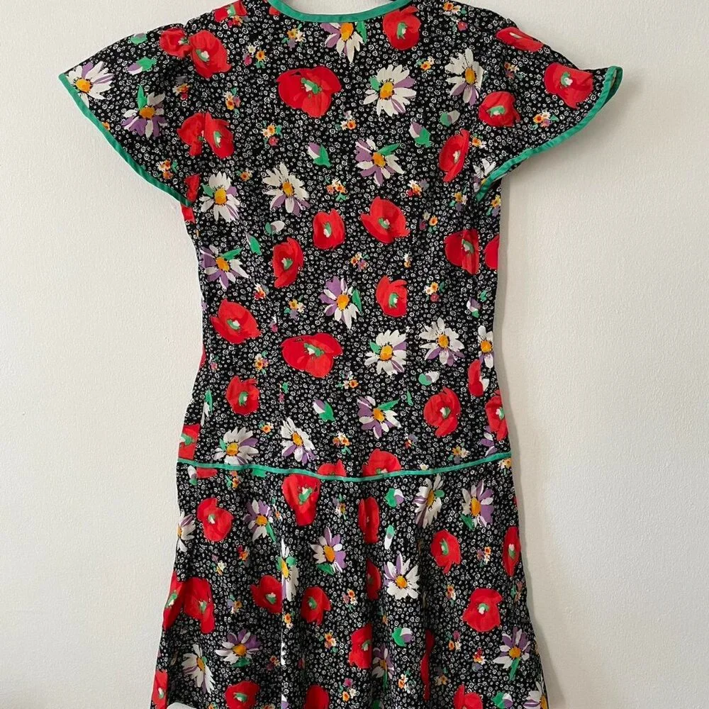 Vintage Floral Mini Dress - Picture 4 of 4